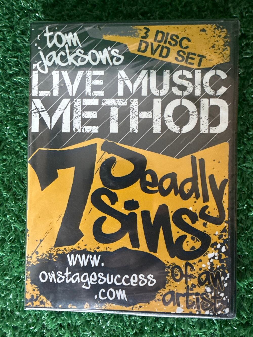 TOM JACKSON'S LIVE MUSIC METHOD 3 DVD SET 7 DEADLY SINS Of An Artist DVD